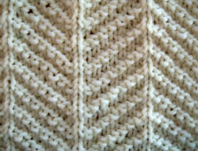 herringbone texture knitting stitch